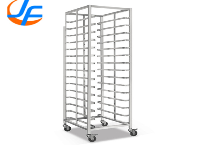 China RK Bakeware China Foodservice NSF Stainless Steel Mobile Food Cart GN1/1 Pan Tray Trolley Oven Rack factory
