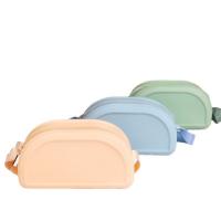 Quality Reusable Harmless Silicone Cosmetic Case , Waterproof Silicone Makeup Pouch for sale