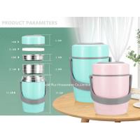 China Simple home external stewed beaker portable 304 stainless steel vacuum thermos flask pure color big capacity stew beaker factory