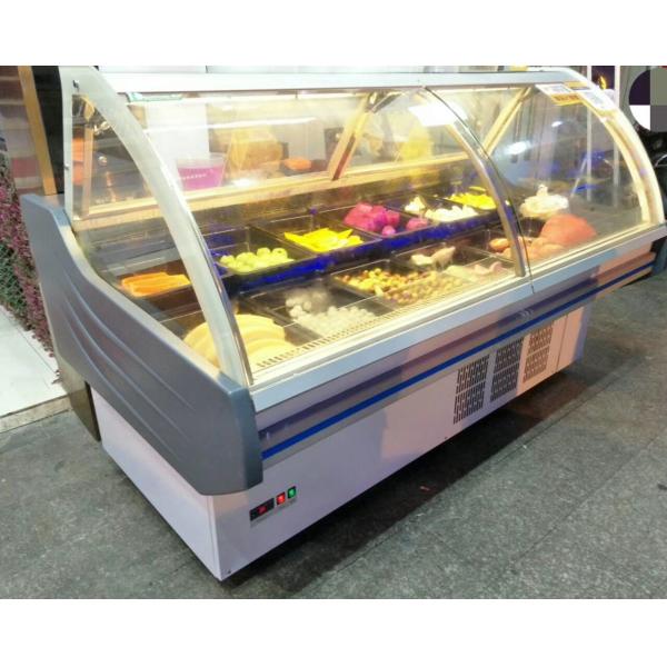 Quality Air Cooling Delicatessen Supermarket Meat Display Freezer for sale