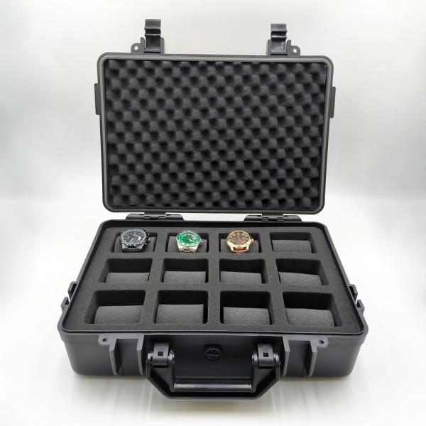 Quality Twelve 12pcs Waterproof Watch Box Pp Alloy Plastic for sale