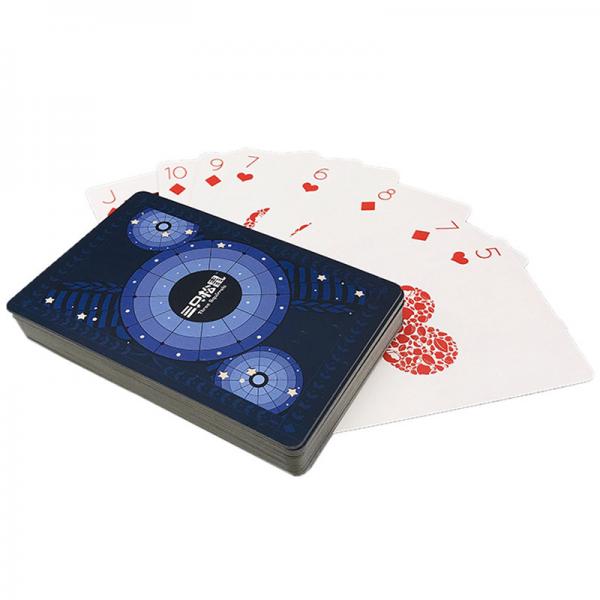 Quality 0.35mm Plastic Bridge Playing Cards Custom Logo PDF AI Design for sale