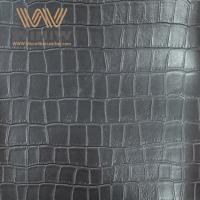 China Black Faux Leather Crocodile Embossed Leather Normal Colors My Order factory