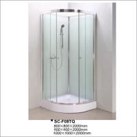 China Waterproof Modern Quadrant Shower Enclosure Curved Corner Shower Units factory