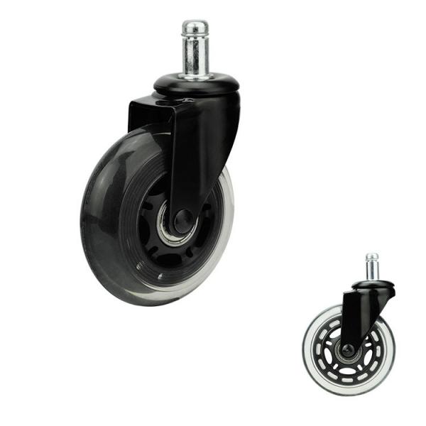 Quality 3" Furniture Chair Casters , 50kg Loading Office Chair Caster Wheel for sale
