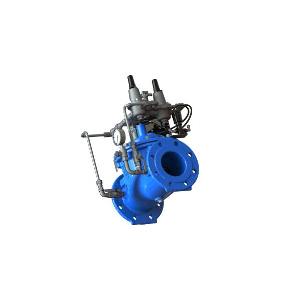 Quality Pressure Management Water Control Valve Ductile Iron For Dual Outlet Setting for sale