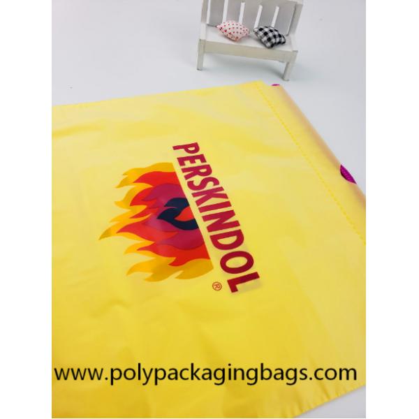 Quality Yellow Waterproof Nylon Mesh Promotional Drawstring Bags / Personalized for sale