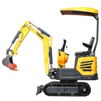 Quality 1200kg Household Full Function Mini Excavator Compact Digging Equipment for sale