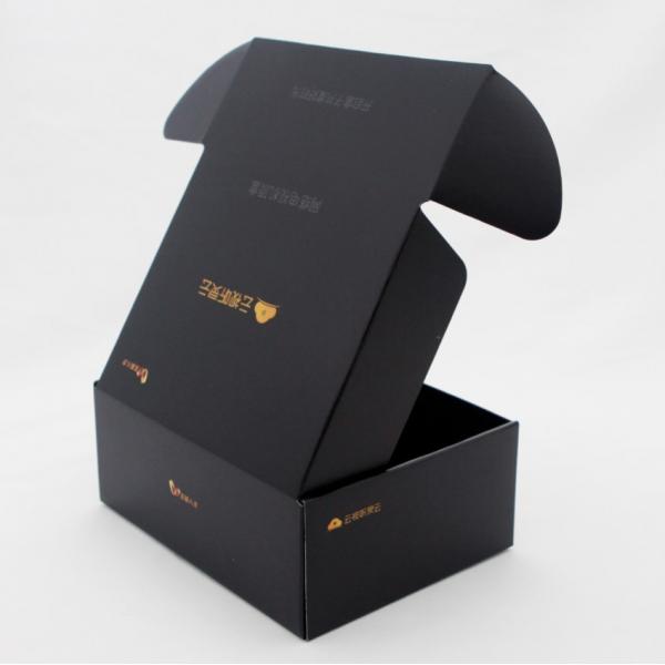 Quality Black Corrugated Mailer Boxes Card Paper Shipping For Router Small Electronic for sale
