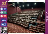 China Vip Home Theatre Seating Chairs Genuine Leather Fixed Movie Seats factory