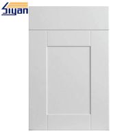 Melamine Shaker Kitchen Cabinet Doors Custom Design Wood Grain Pvc
