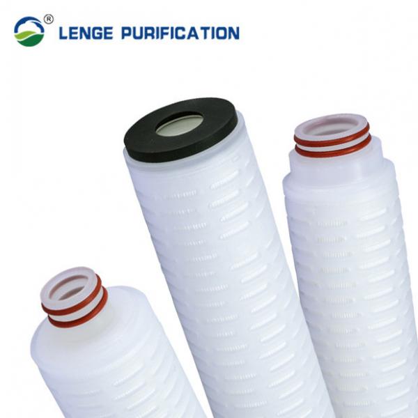 Quality 5 Inch 0.22um Nylon Pleated Sediment Water Filter For Medical Industry for sale
