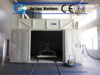 China Large Metal Parts Sandblasting Room AC 380V / 3 Phase 50Hz Power Supply factory