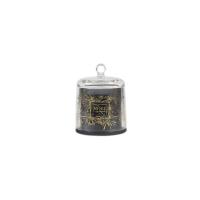 Quality Valentine's Days Luxury Fragrance Candles Black Glass Jar With Dome Cover for sale