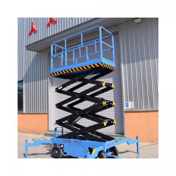 Quality 320kg load capacity 10m 12m self-propelled lift height aerial work hydraulic for sale