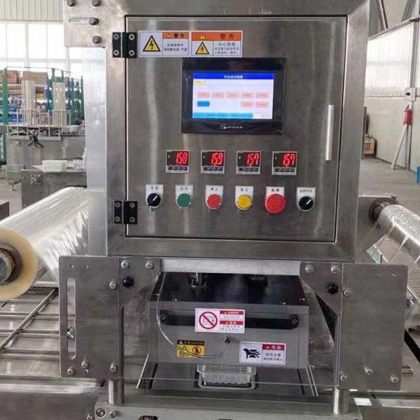 Quality Automated Tray Sealing Lunch Packing Machine With Optional Vacuum System for sale