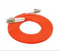 China 62.5 / 125 Fiber Optic Patch Cord LC LC 3.0mm Customized Length Orange Color factory