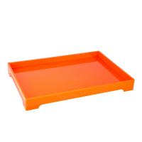 China Custom orange pmma acrylic decorative trays manufacturer for hotel supply factory