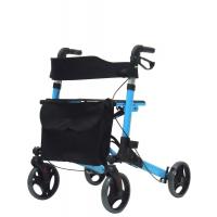 China Adult Medical Folding Walker Folding Drive Medical Four Wheel Walker Rollator for sale