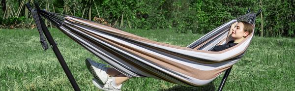 double hammock with stand