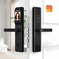 China Fingerprint Tuya Wifi Smart Door Lock With Camera Smart Digital Intelligent Door Lock factory