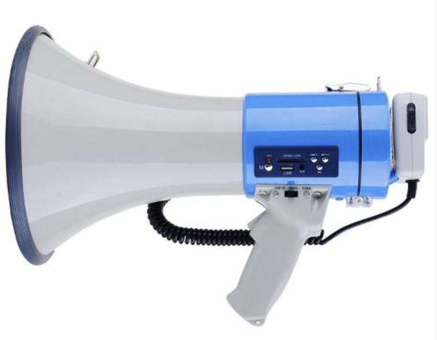 China Portable Megaphone 800M Voice Coverage , Recording Microphone , Wireless Bullhorn factory