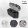 China 2019  mini ture wireless earbuds,Bluetooth 5.0 stereo earphones with detachable earfins,earphones with LED light factory