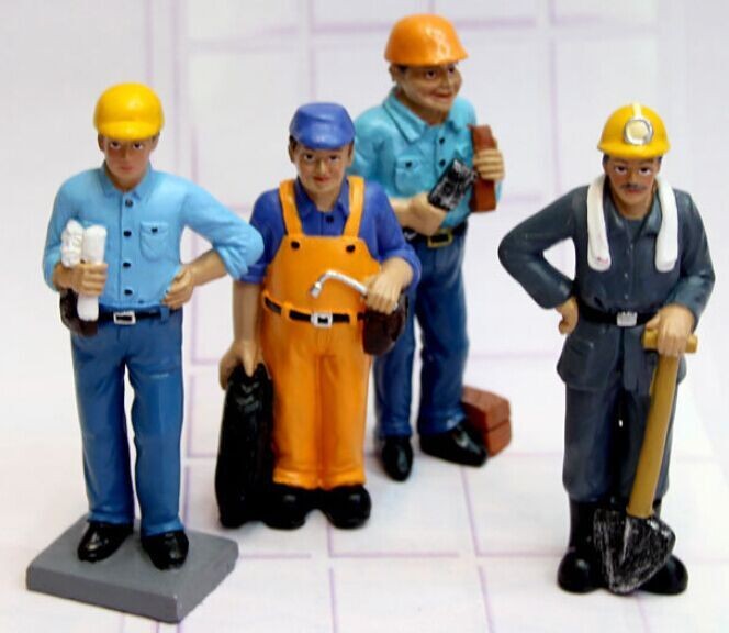 China 1:20 pit crew color figures--model figures, scale figures,model people,worker figures for sale