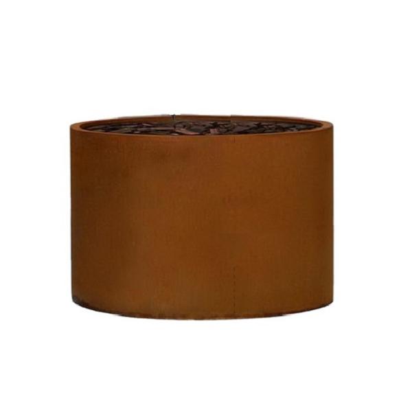 Quality Square Rusted Corten Flower Pot Metal Flower Planter For Garden / Yard for sale