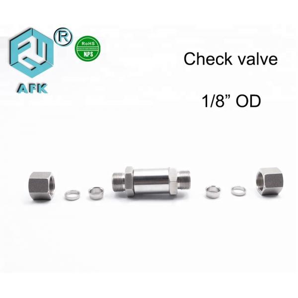Quality Stainless Steel Double Ferrule Non Return Valve for Gas for sale