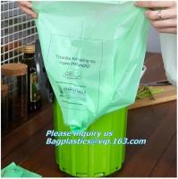 China Scented Baby Disposable Diaper Refill Bags, Diaper waste Bags,Unscented,Anti-Microbial, En13432 home compost biodegradab factory
