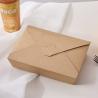 China Oilproof 2000ml Cardboard  Kraft Restaurant Takeaway Packaging  Box factory