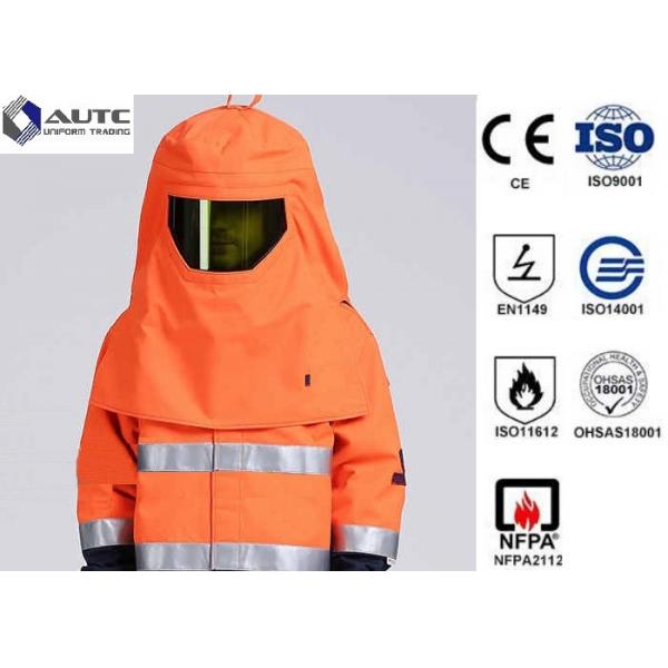 Quality Orange S-3XL Welding Protective Clothing Arc Flash Proof Full Size For ASTM F19 for sale
