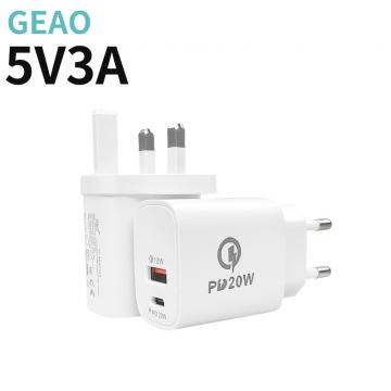 Quality OEM 5V 3A 20W Iphone GaN Fast Charger Ultra High Voltage Charger for sale