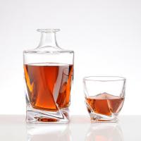China Super Flint Glass Rectangle Shape 700ml Liquor Tequila Vodka Alcoholic Drink Bottle factory