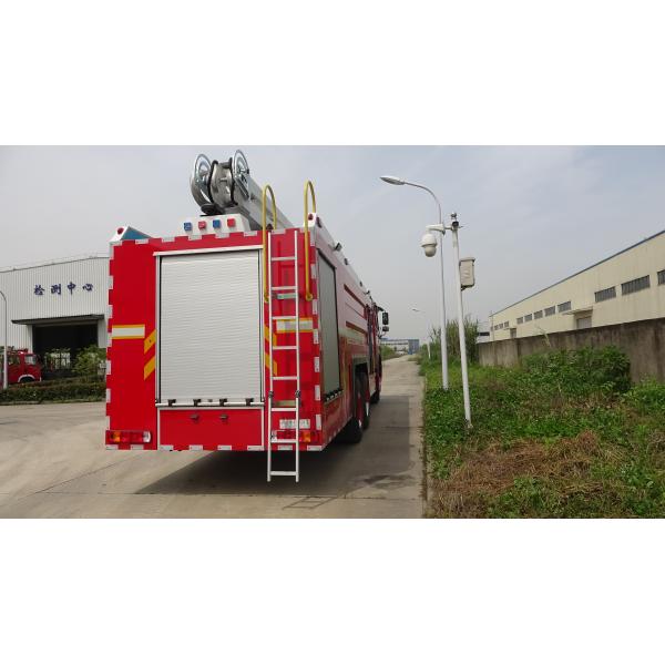 Quality HOWO 460hp Fire Truck Water Truck With 18 Meter Telescopic Boom for sale