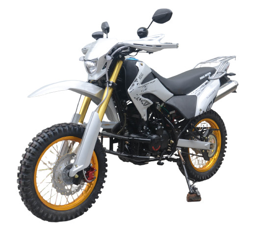 Quality Single Cylinder 200cc Dual Sport Motorcycle Two Pipes Muffler Alloy 4 Stroke Dirt Bike for sale