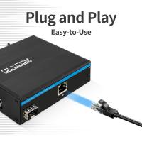 Quality Industrial Gigabit Ethernet POE Media Converter 15.4W 30W Mini Rugged Case for sale