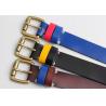 China Kids  Mixed Color Genuine Leather Belt With Two Different Color Loops factory