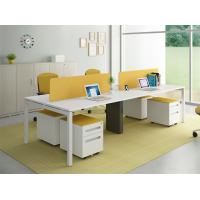 China White Desk Top 4 Seat Office Workstation Size W2400mm D1200mm H750MM factory