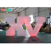 China 1.2m High Inflatable Lighting Decoration / Inflatable LED Letter Easy Set Up factory
