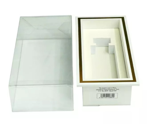 Quality Handmade Custom Printed Gift Packaging Box Cosmetic Foldable Clear Plastic Box for sale