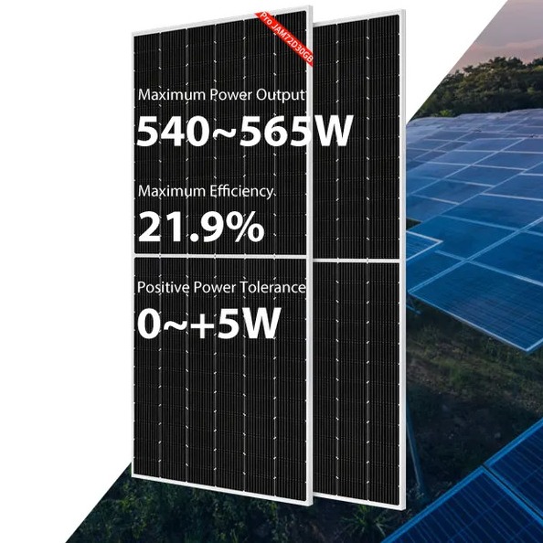 Quality 540W 545W Ja Solar Black Panels 550W 555W 560W 565W Half Cut Mono Perc Solar Panel for sale