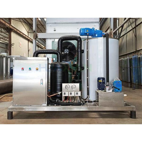 Quality Integrated Ice Flake Making Machine 3 Ton Air Cooling Fresh Water for sale