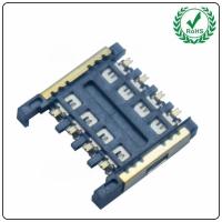 China Push Pull Type Micro Sim Card Connector 2.4H 6Pin / 8Pin factory