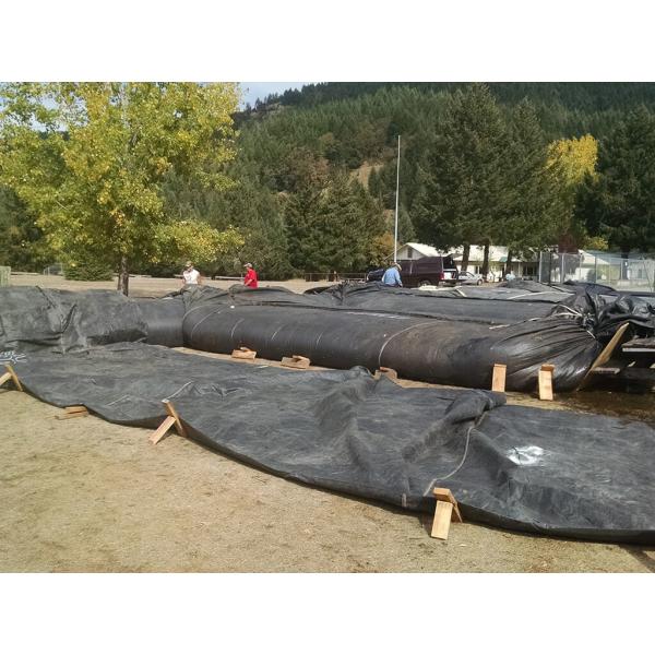 Quality BLACK GT400 PP Woven Dewatering Geotube Breakwater For Cofferdam Geotube Dam for sale