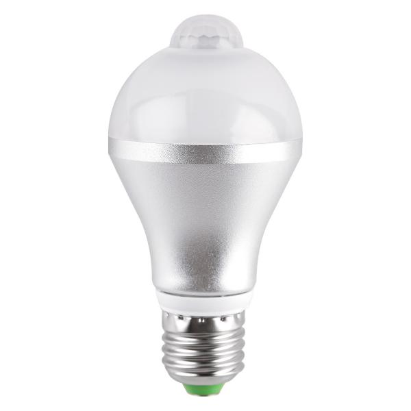 Quality B22 E27 PIR Sensor Light Bulb Motion Activated Luminous Lux 90ml/w for sale