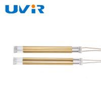 China 1kw Medium Wave Infrared Lamp , Quartz Heating Lamps with gold reflector factory