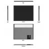 China 15 Inch WLED Touch LCD Module Multi PCAP With USB Touch Controller factory