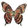 China Laser Cut Butterfly Self Adhesive Fabric Patches Woven Embroidery Logo Washable factory